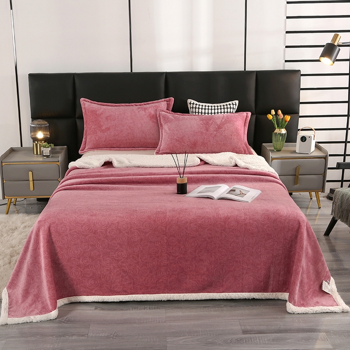 91家纺网 家纺一手货源 找家纺 （总）栩裕纺织 2025新款富贵绒羊羔绒多功能毛毯盖毯