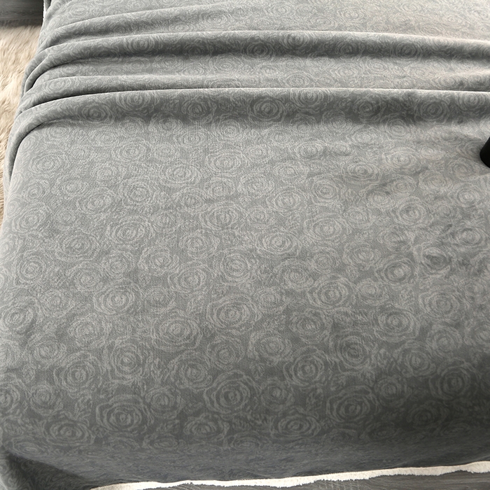 91家纺网 家纺一手货源 找家纺 栩裕纺织 2025新款富贵绒羊羔绒多功能毛毯盖毯 灰色