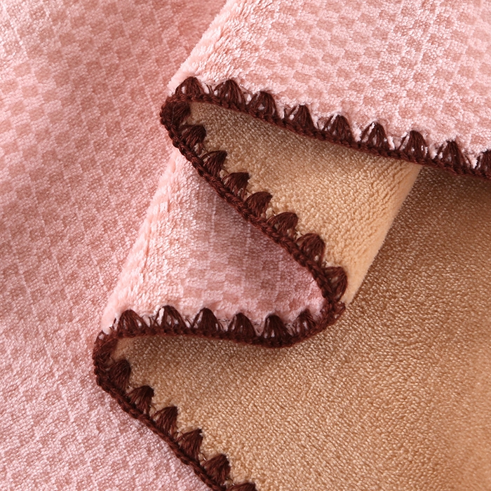 91家纺网 家纺一手货源 找家纺 栩裕纺织 2025新款锦绒提花牛奶绒毛毯法兰绒毯子 樱花粉