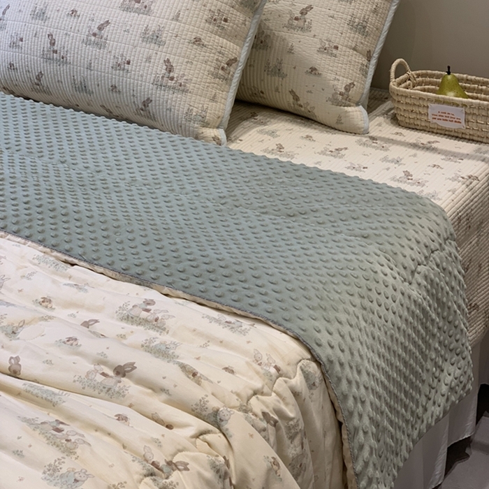 91家纺网 家纺一手货源 找家纺 （总）汇庭 2025新款亲肤舒适全棉纯棉床盖三件套