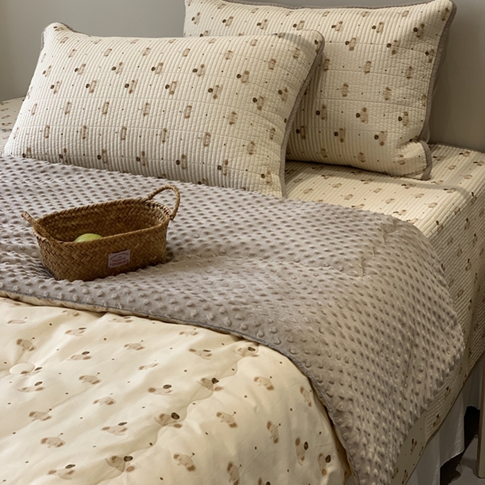 91家纺网 家纺一手货源 找家纺 （总）汇庭 2025新款亲肤舒适全棉纯棉床盖三件套