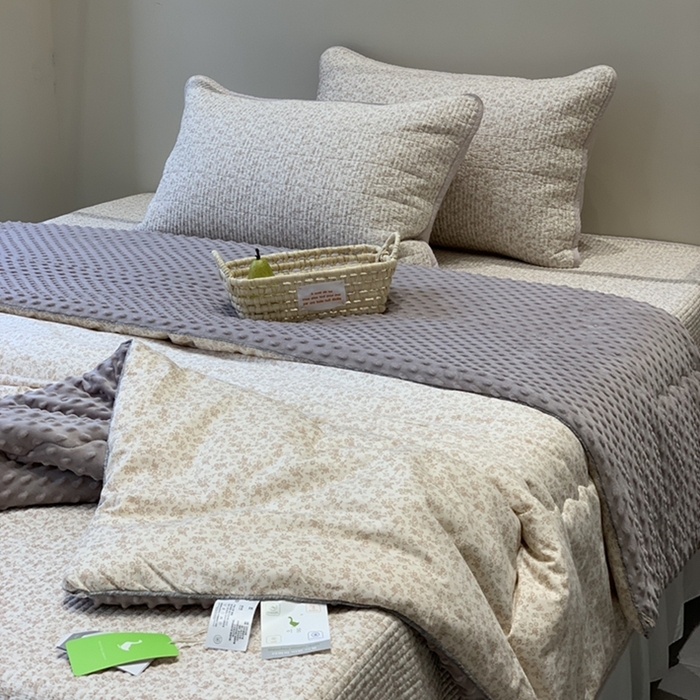 91家纺网 家纺一手货源 找家纺 （总）汇庭 2025新款亲肤舒适全棉纯棉床盖三件套