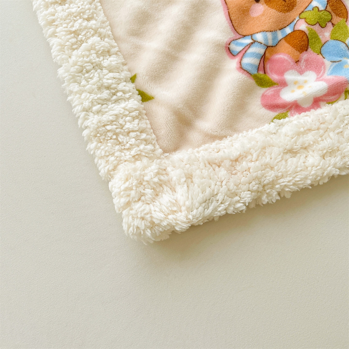 91家纺网 家纺一手货源 找家纺 雯豆家纺 2025新款双面暖绒多功能被套毯盖毯毯子 彩色萌宠