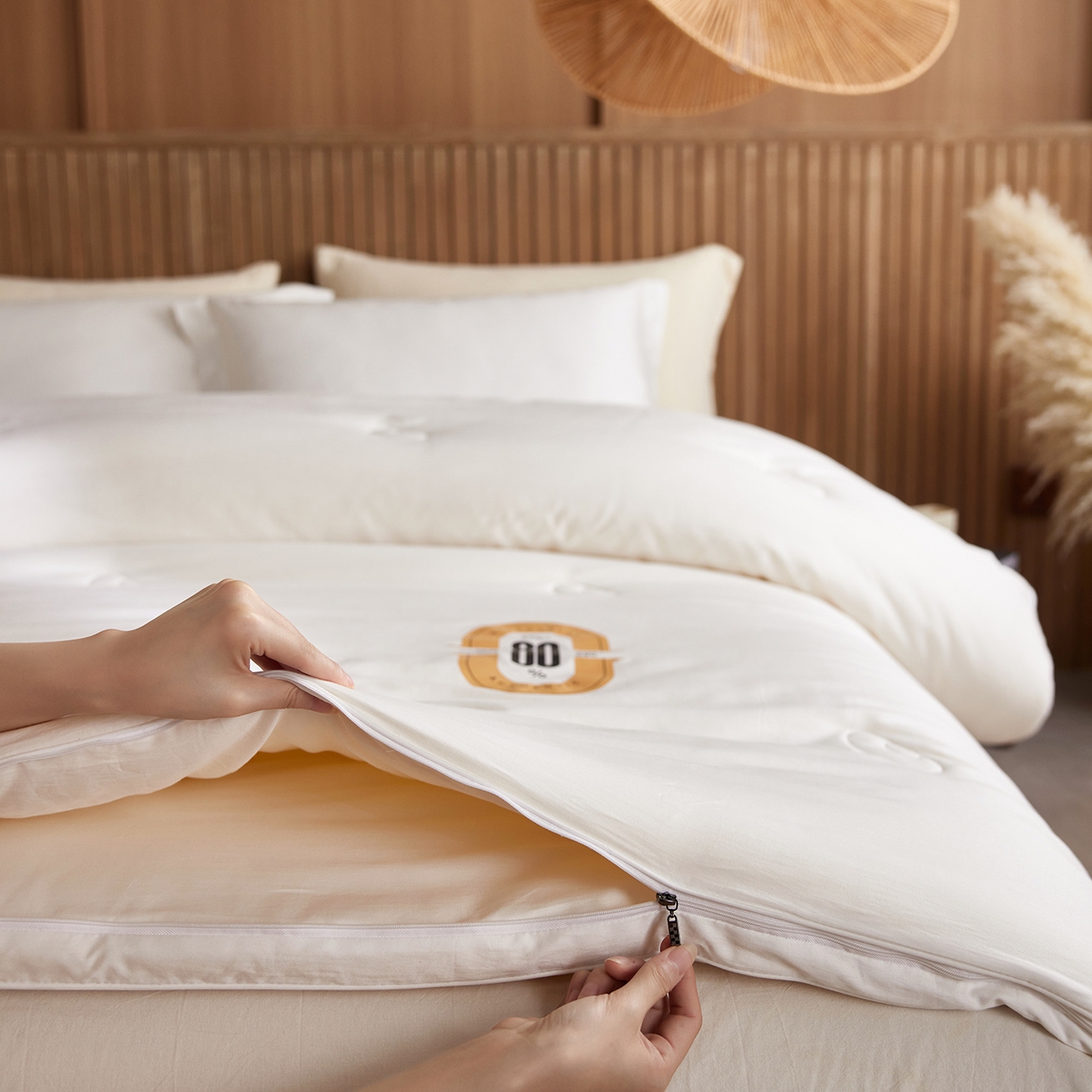 91家纺网 家纺一手货源 找家纺 安莱生活 2025新款80%李官奇铂金大豆被被子被芯（会员-10/礼盒包装 配快递盒 不要礼盒快递盒-15） 子母被