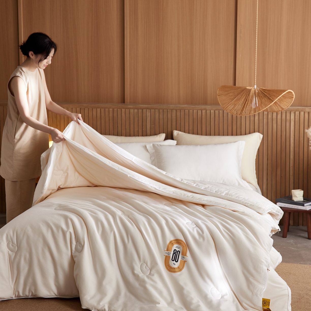 91家纺网 家纺一手货源 找家纺 安莱生活 2025新款80%李官奇铂金大豆被被子被芯（会员-10/礼盒包装 配快递盒 不要礼盒快递盒-15） 子母被