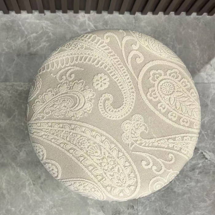 91家纺网 家纺一手货源 找家纺 （总）逐日沙发套 2025新款提花绒针织款圆凳套-古罗