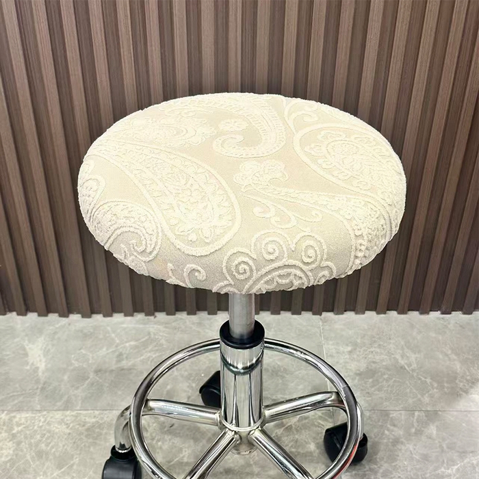 91家纺网 家纺一手货源 找家纺 （总）逐日沙发套 2025新款提花绒针织款圆凳套-古罗