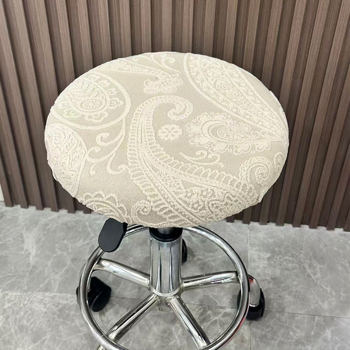 91家纺网 家纺一手货源 找家纺 （总）逐日沙发套 2025新款提花绒针织款圆凳套-古罗