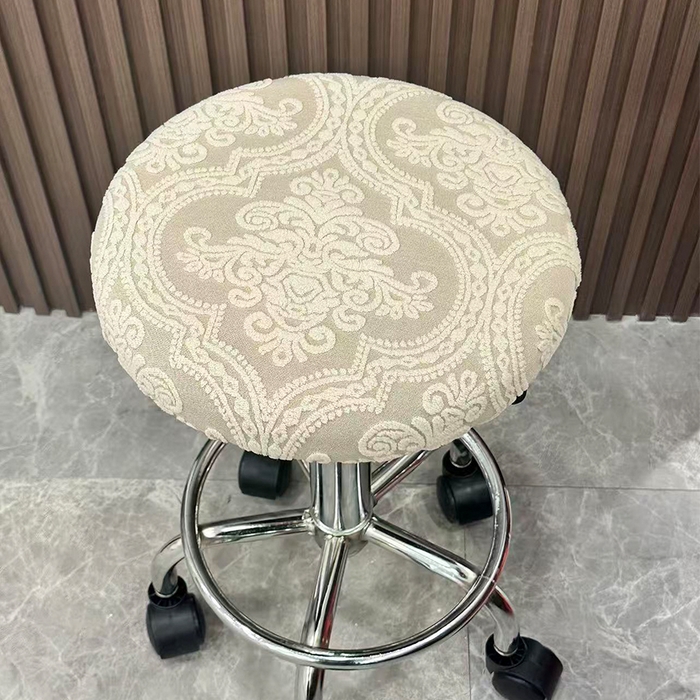 91家纺网 家纺一手货源 找家纺 （总）逐日沙发套 2025新款提花绒针织款圆凳套-欧艺