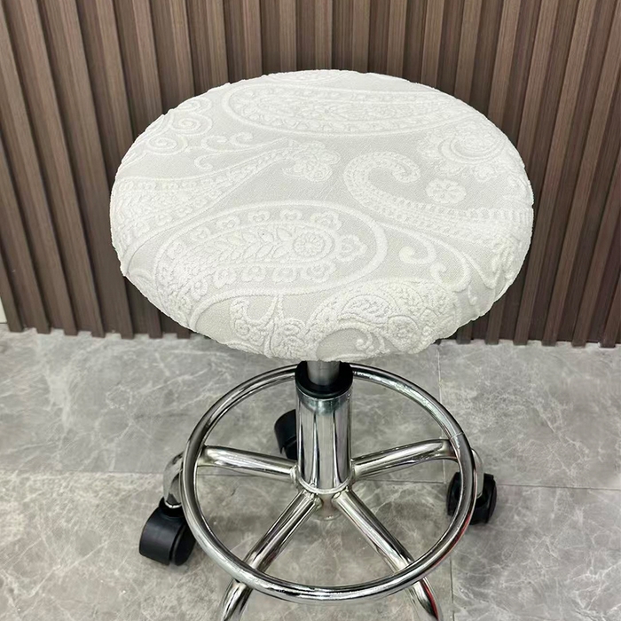 91家纺网 家纺一手货源 找家纺 （总）逐日沙发套 2025新款提花绒针织款圆凳套-古罗