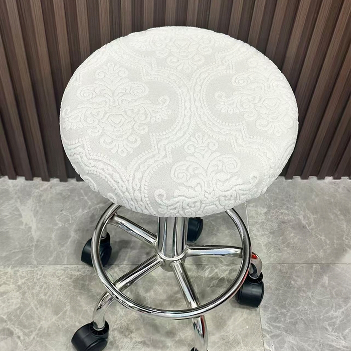 91家纺网 家纺一手货源 找家纺 （总）逐日沙发套 2025新款提花绒针织款圆凳套-欧艺