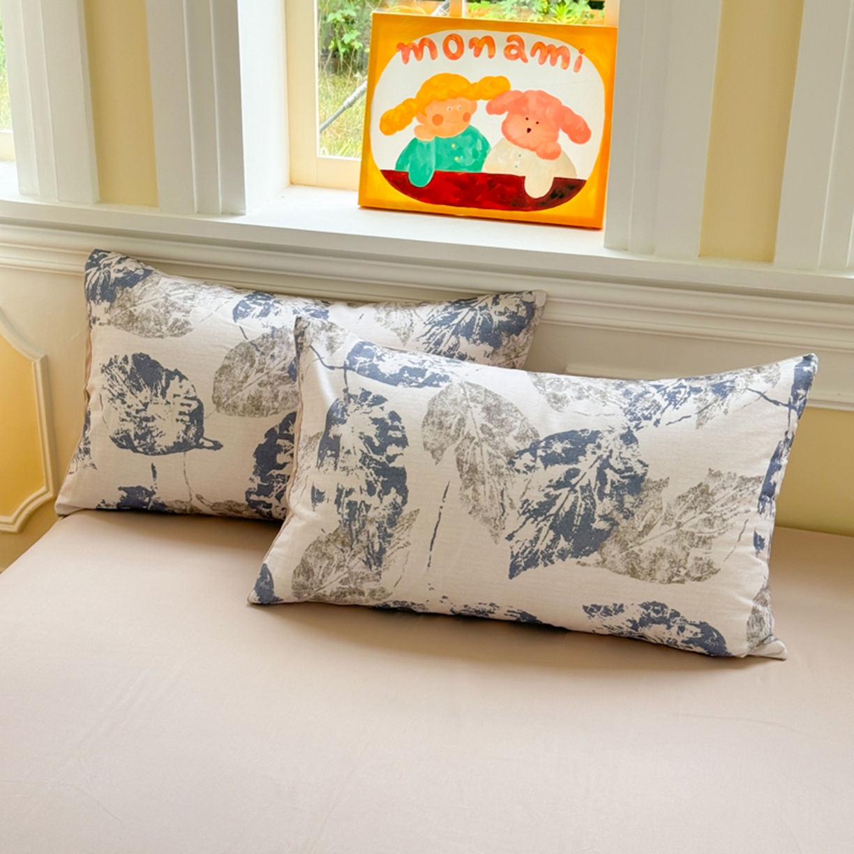 91家纺网 家纺一手货源 找家纺 千朵 2025新款全棉磨毛印花四件套 梵庭