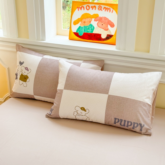 91家纺网 家纺一手货源 找家纺 千朵 2025新款全棉磨毛印花四件套 好伙伴