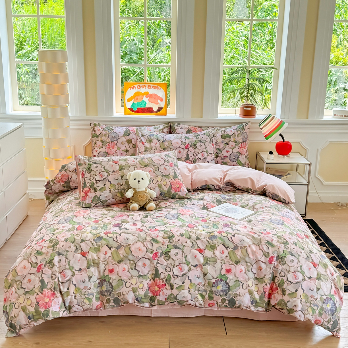 千朵 2025新款全棉磨毛印花四件套 兰朵