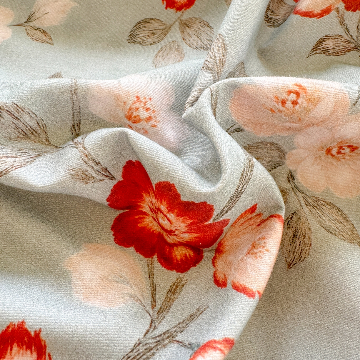 91家纺网 家纺一手货源 找家纺 千朵 2025新款全棉磨毛印花四件套 兰茵