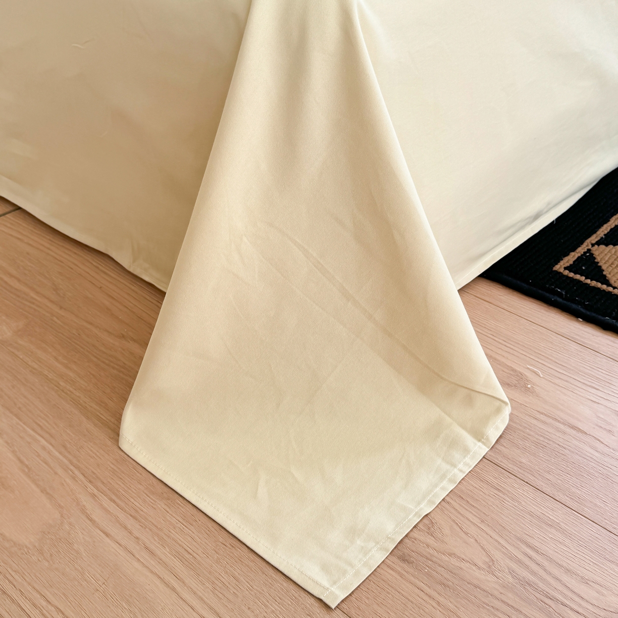 91家纺网 家纺一手货源 找家纺 千朵 2025新款全棉磨毛印花四件套 香兰黄