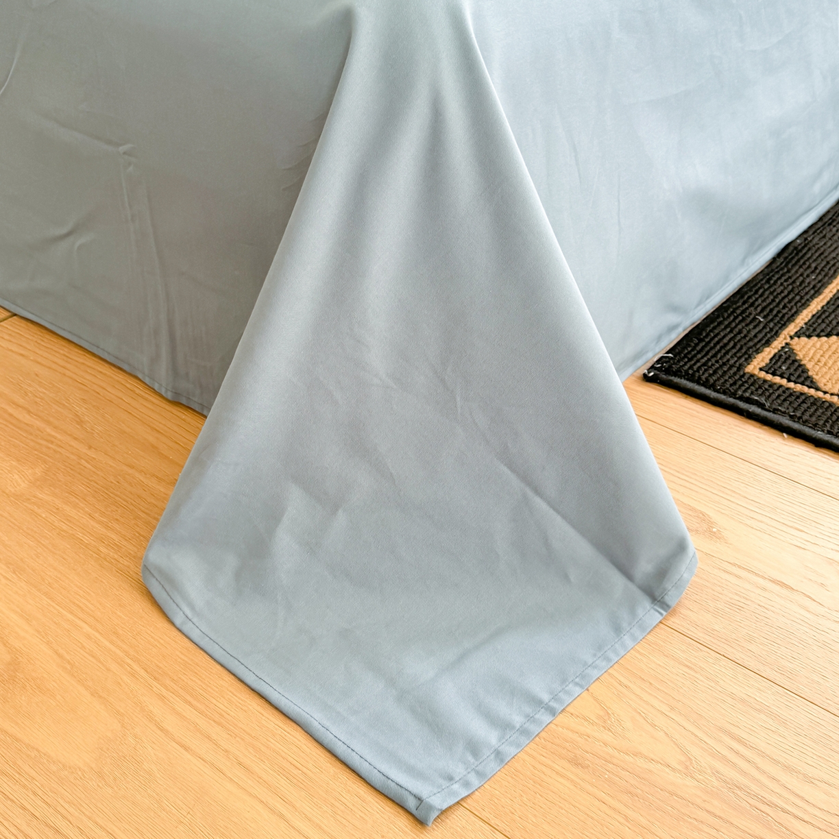 91家纺网 家纺一手货源 找家纺 千朵 2025新款全棉磨毛印花四件套 幸运熊蓝