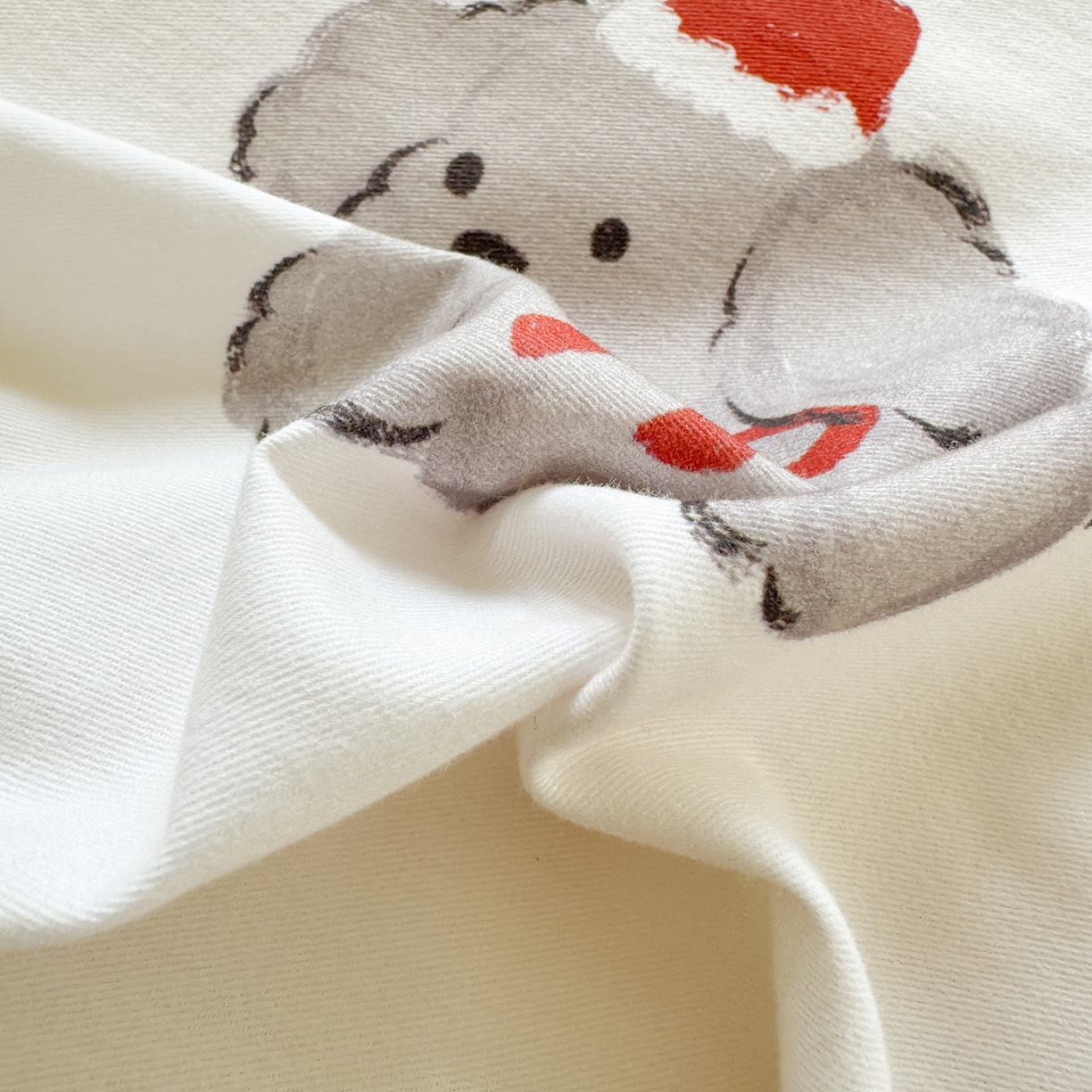 91家纺网 家纺一手货源 找家纺 千朵 2025新款全棉磨毛印花四件套 一鹿有你