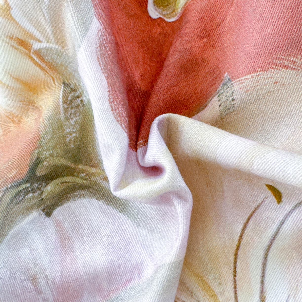 91家纺网 家纺一手货源 找家纺 千朵 2025新款全棉磨毛印花四件套 鸢香