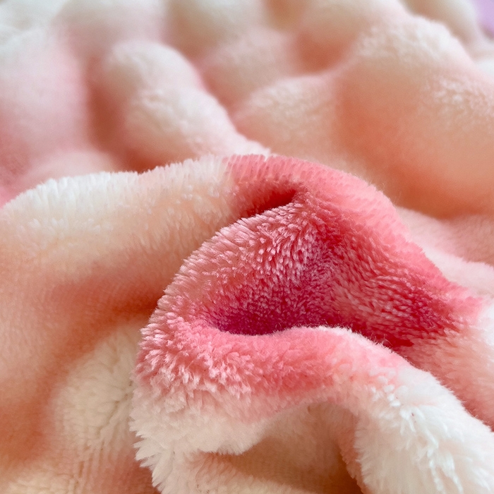 91家纺网 家纺一手货源 找家纺 居易简 2025秋冬新款牛奶绒泡泡绒印花卡通花卉兔毛单被套三件套四件套 爱心泡泡粉