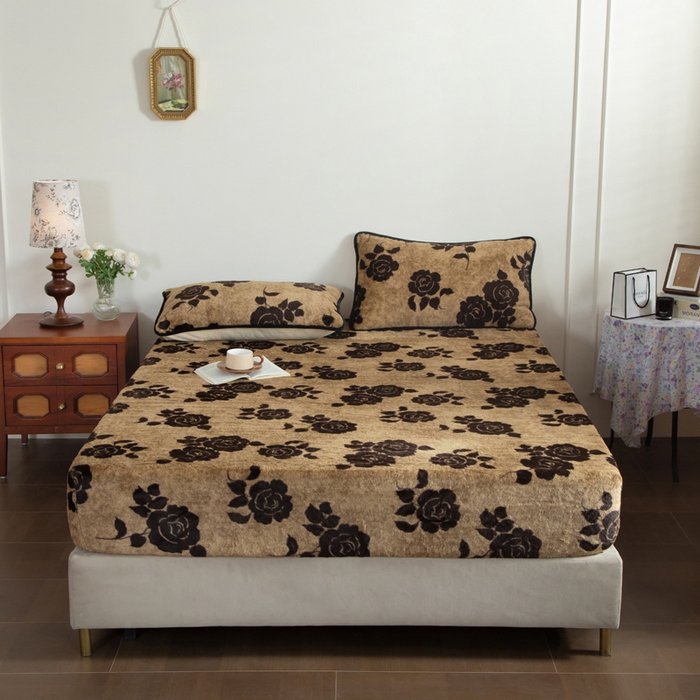 91家纺网 家纺一手货源 找家纺 （总）库里梦家纺 2025直播网红爆款加厚兔兔绒床笠单件床笠单品床笠枕套三件套跨境床笠