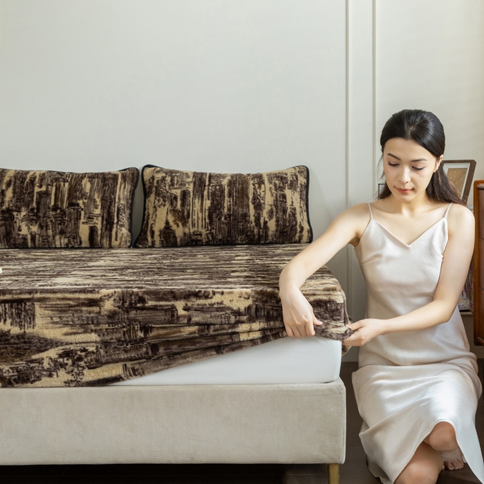 91家纺网 家纺一手货源 找家纺 库里梦家纺 2025直播网红爆款加厚兔兔绒床笠单件床笠单品床笠枕套三件套跨境床笠 印象派