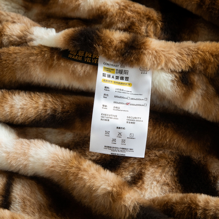 91家纺网 家纺一手货源 找家纺 库里梦家纺 2025直播网红爆款加厚兔兔绒床笠单件床笠单品床笠枕套三件套跨境床笠 虎皮纹