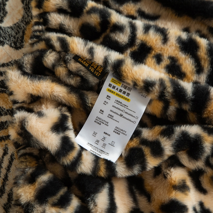 91家纺网 家纺一手货源 找家纺 库里梦家纺 2025直播网红爆款加厚兔兔绒床笠单件床笠单品床笠枕套三件套跨境床笠 豹点纹