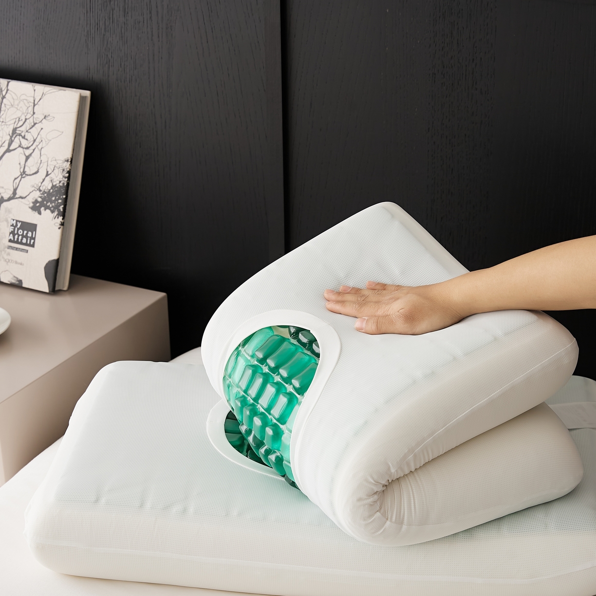 91家纺网 家纺一手货源 找家纺 （总）境月枕芯坊 2025新款精奢睡神凝胶枕 枕头枕芯