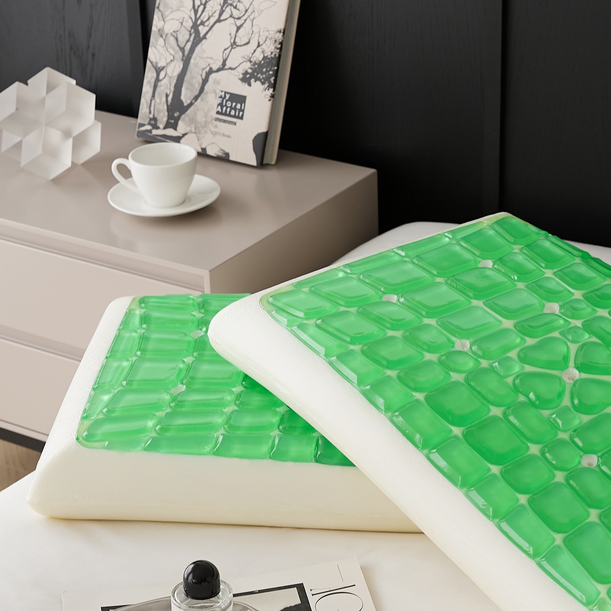 91家纺网 家纺一手货源 找家纺 （总）境月枕芯坊 2025新款冰玉喜运凝胶枕 枕头枕芯