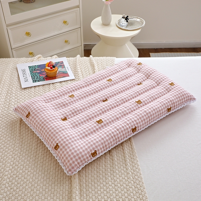 91家纺网 家纺一手货源 找家纺 卓昌枕芯 2025新款定型蕾丝磨毛花边枕枕头枕芯 组合图仅供展示不可下单