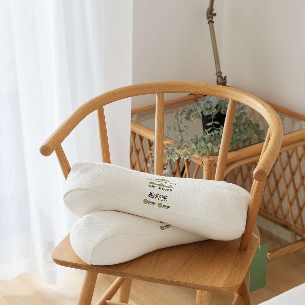 （总）境月枕芯坊 2025新款柏籽壳颈椎反牵引枕