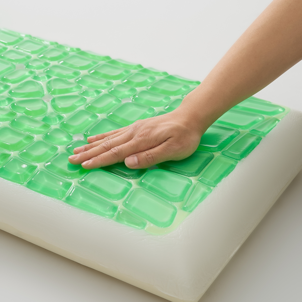 91家纺网 家纺一手货源 找家纺 境月枕芯坊 2025新款冰玉喜运凝胶枕 枕头枕芯 冰玉凝胶枕