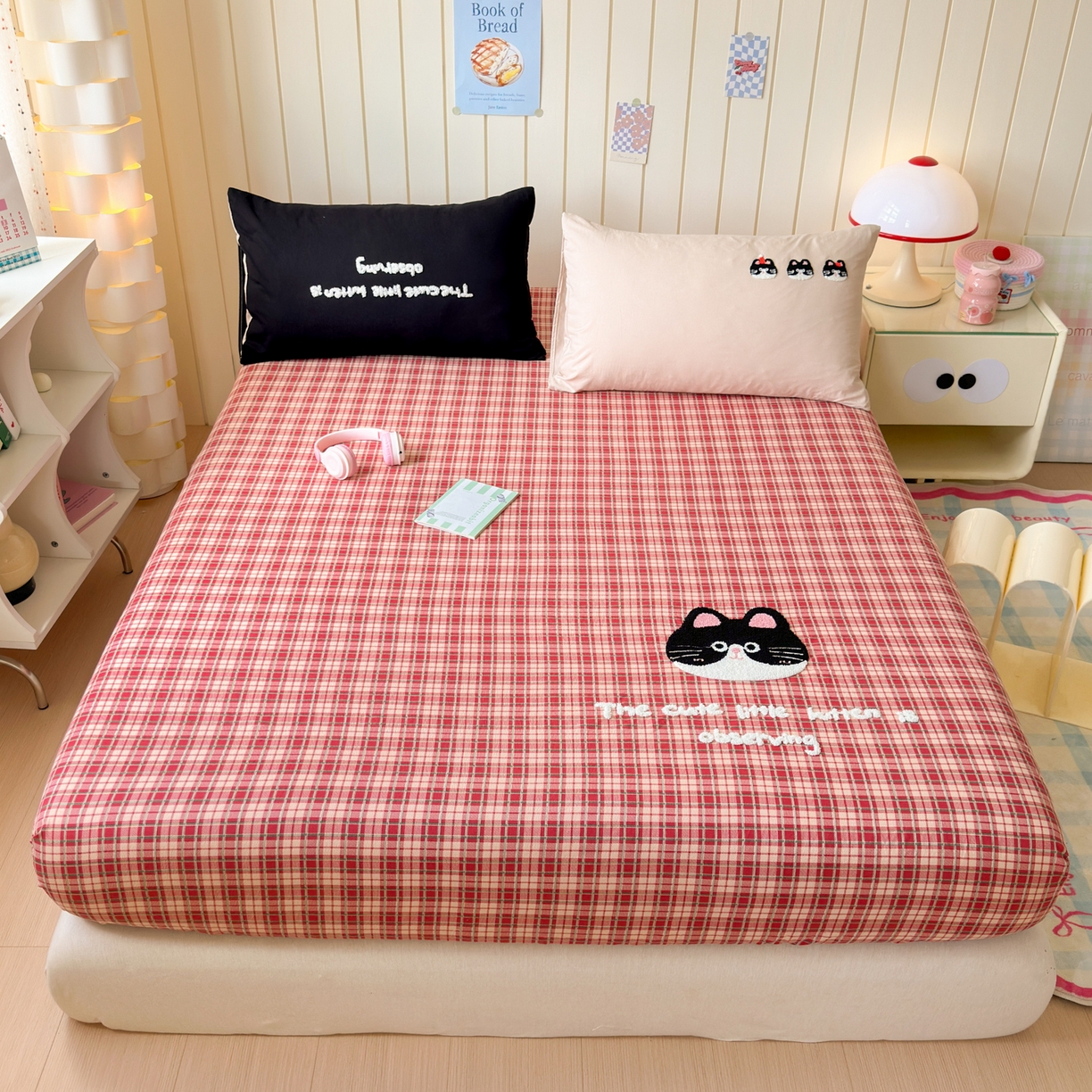 91家纺网 家纺一手货源 找家纺 （总）一霖家纺 2025新款高克重云朵棉毛巾绣床笠 小红书热推