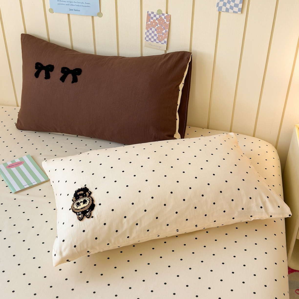 91家纺网 家纺一手货源 找家纺 一霖家纺 2025新款高克重云朵棉毛巾绣床笠 小红书热推 床笠款毛巾绣-精灵布布