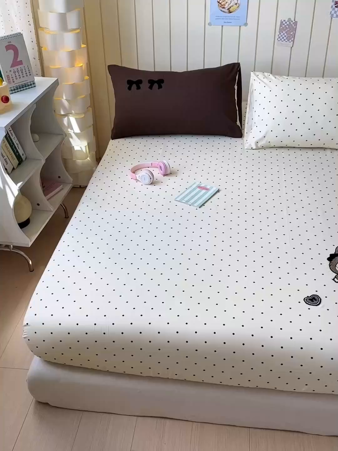 91家纺网 家纺一手货源 找家纺 一霖家纺 2025新款高克重云朵棉毛巾绣床笠 小红书热推 床笠款毛巾绣-精灵布布