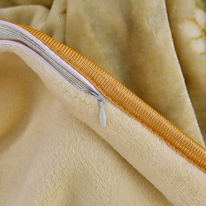 91家纺网 家纺一手货源 找家纺 诺梵家纺 2025新款8斤加厚保暖金貂绒牛奶绒印花四件套 花枝如梦