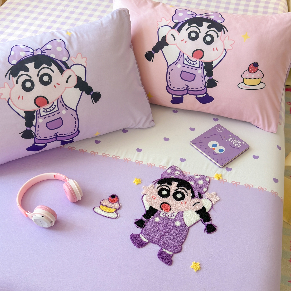 91家纺网 家纺一手货源 找家纺 （总）一霖家纺 2025新款高克重云朵棉毛巾绣床笠 小红书热推