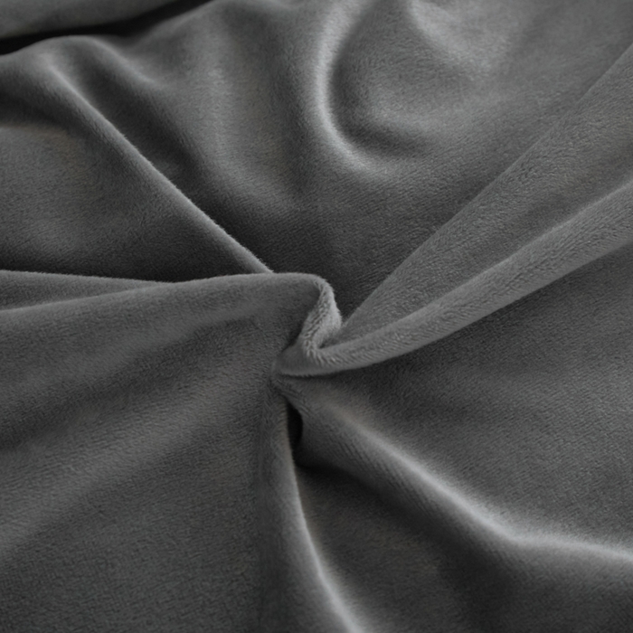 91家纺网 家纺一手货源 找家纺 ONE TWO ONE 121 【婴儿绒四件套】2025新款毛毯被子四件套单件床单被套床笠珊瑚绒牛奶绒冬被法兰绒兔毛绒滚绳款 纯色款-深灰