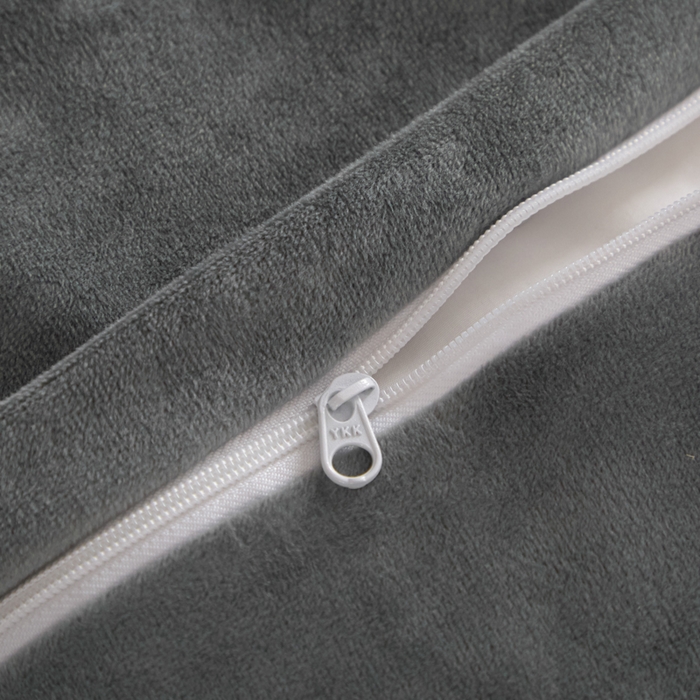 91家纺网 家纺一手货源 找家纺 ONE TWO ONE 121 【婴儿绒四件套】2025新款毛毯被子四件套单件床单被套床笠珊瑚绒牛奶绒冬被法兰绒兔毛绒滚绳款 纯色款-深灰