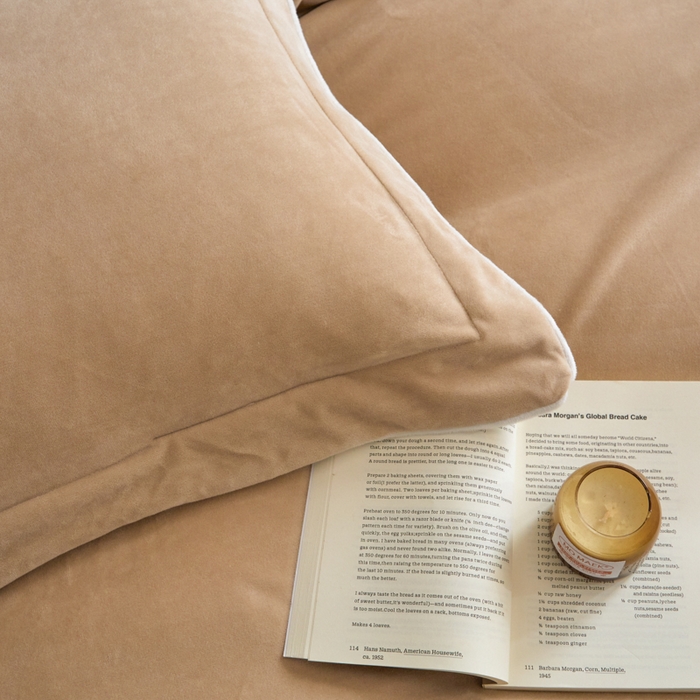 91家纺网 家纺一手货源 找家纺 ONE TWO ONE 121 【婴儿绒四件套】2025新款毛毯被子四件套单件床单被套床笠珊瑚绒牛奶绒冬被法兰绒兔毛绒滚绳款 纯色款-杏色