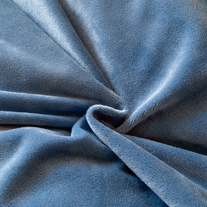 91家纺网 家纺一手货源 找家纺 ONE TWO ONE 121 【婴儿绒四件套】2025新款毛毯被子四件套单件床单被套床笠珊瑚绒牛奶绒冬被法兰绒兔毛绒滚绳款 双拼款-蓝灰