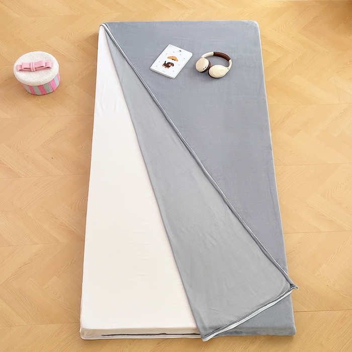 91家纺网 家纺一手货源 找家纺 锦润家纺 2025新款亲肤舒适牛奶绒三件套学生三件套上下铺三件套宿舍三件套 小煤球