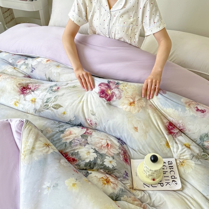 91家纺网 家纺一手货源 找家纺 （总）小禹仔家纺  2025新款亲肤柔软大豆被数码印花针织棉大豆被冬被子被芯春秋被