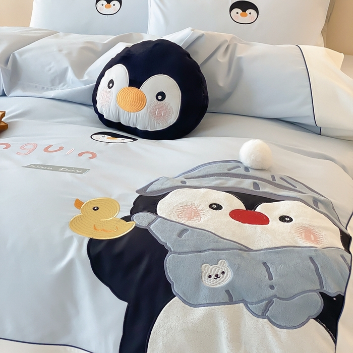 91家纺网 家纺一手货源 找家纺 （总）星野 2025新款陶瓷磨毛四件套-企鹅先森