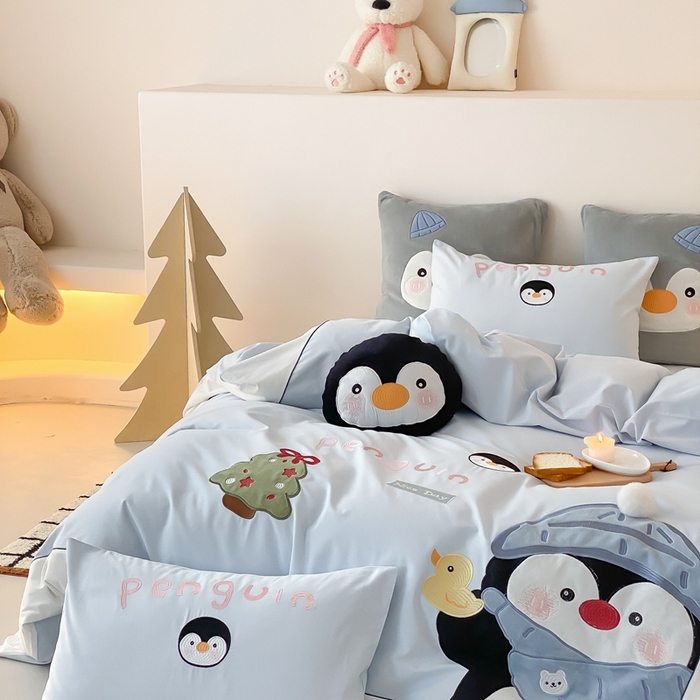 91家纺网 家纺一手货源 找家纺 （总）星野 2025新款陶瓷磨毛四件套-企鹅先森