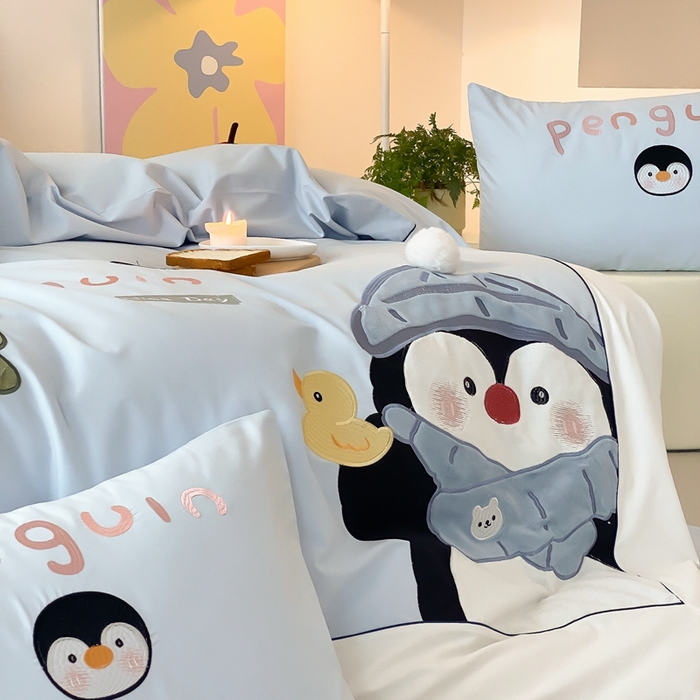 91家纺网 家纺一手货源 找家纺 （总）星野 2025新款陶瓷磨毛四件套-企鹅先森