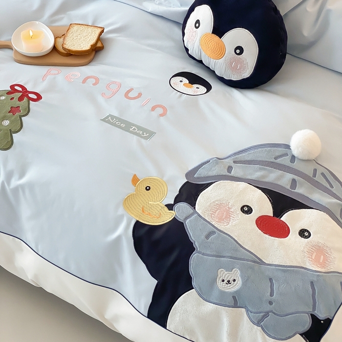 91家纺网 家纺一手货源 找家纺 （总）星野 2025新款陶瓷磨毛四件套-企鹅先森