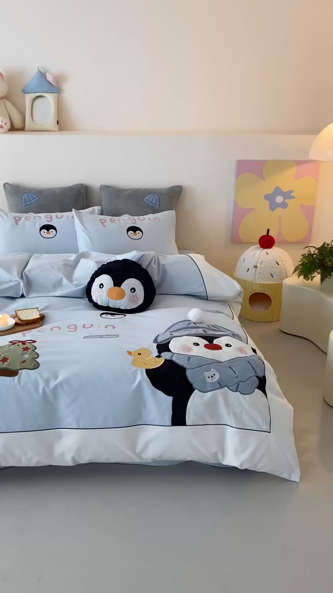 91家纺网 家纺一手货源 找家纺 （总）星野 2025新款陶瓷磨毛四件套-企鹅先森