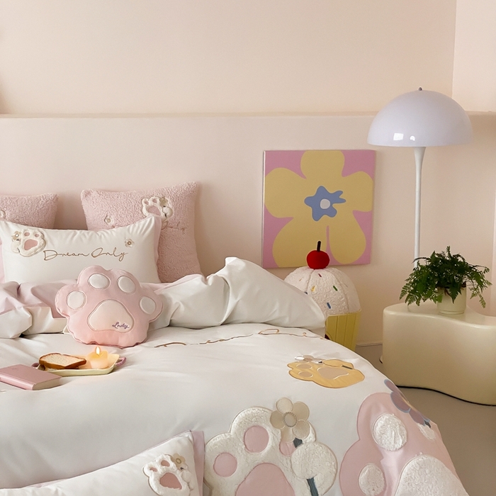 91家纺网 家纺一手货源 找家纺 （总）星野 2025新款陶瓷磨毛四件套-爪爪日记